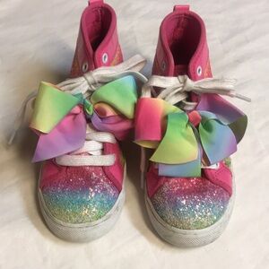 JoJo high top tennis shoes